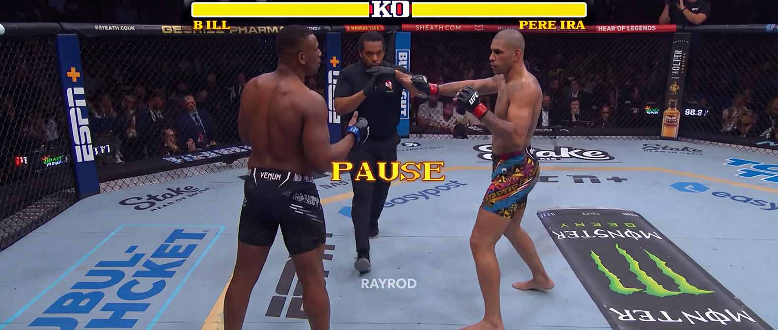 Alex Pereira Stops Time